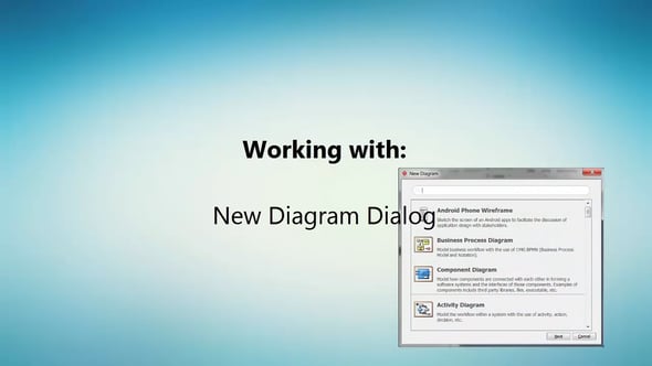 Nieuw diagram openen in Visual Paradigm