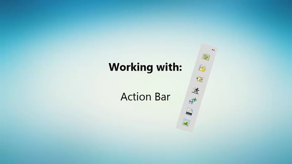 Snel acties uitvoeren met de Action Bar in Visual Paradigm